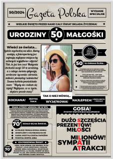 Gadget - DARČEK K 50. NARODENINÁM ZA JEJ NOVINY
